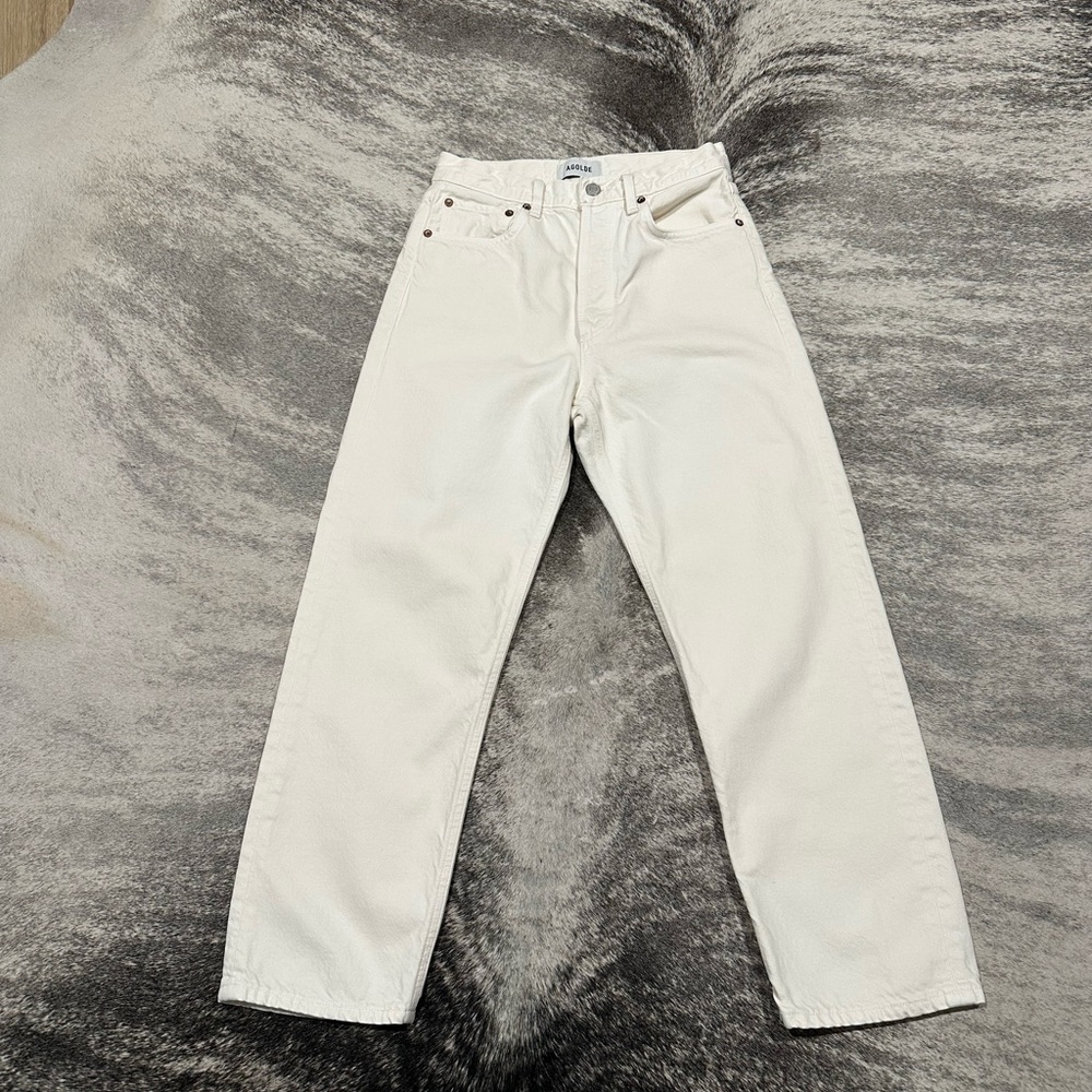 Agolde high waist Jeans in Cream